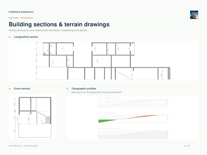 draw autocad floor plans sections and technical details