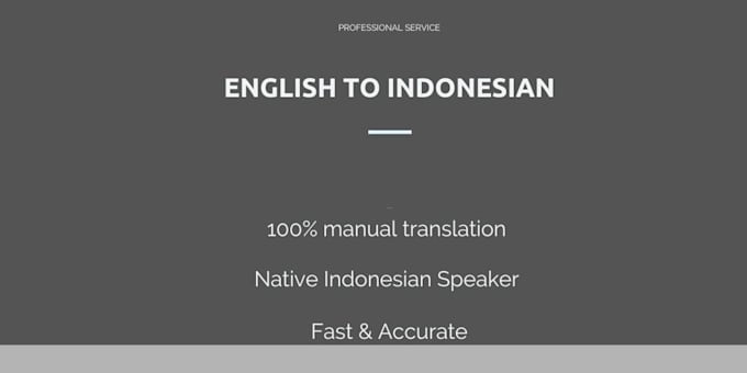 translate english to indonesia manually