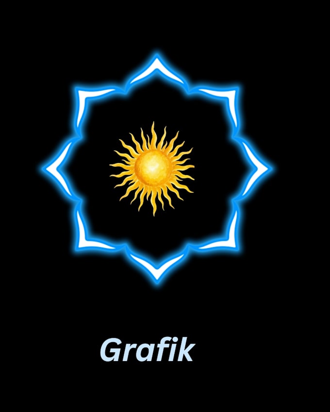 design a modern moroccan islamic and sun style logo