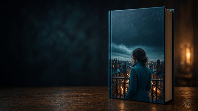 create cinematic book cover and concept art