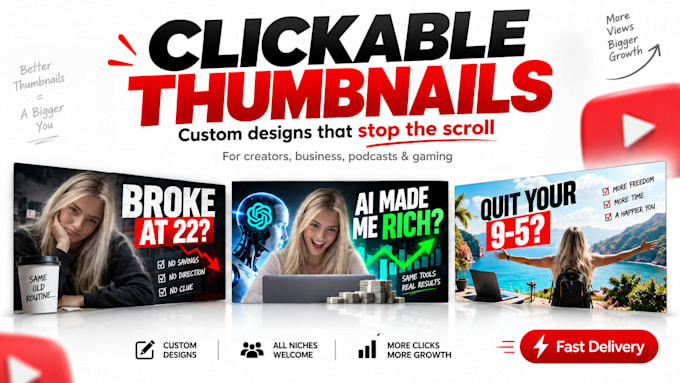 design clickable youtube thumbnails that get more views