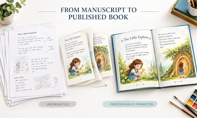 format and layout your children book for KDP and print