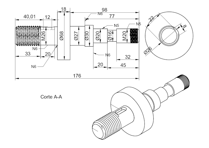make mechanical drawings for metalworking pieces