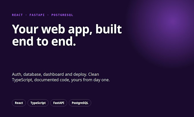 build your web app with react typescript fastapi and postgresql