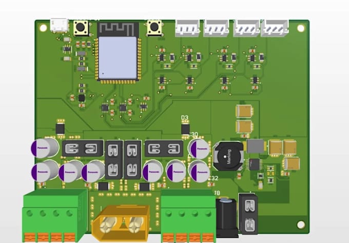 design custom robotics pcb motor controller sensor and embedded control board