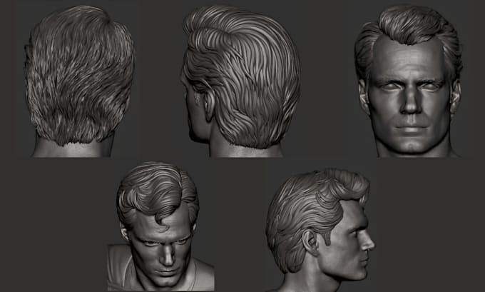 sculpt realistic 3d head model 3d head sculpt 3d bust 3d miniature 3d head print