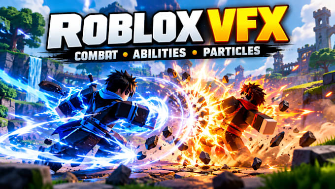 create custom roblox vfx effects, abilities, particles, combat effects, scripter