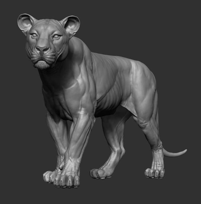 create 3d creature models for games, animals, film, and 3d printing