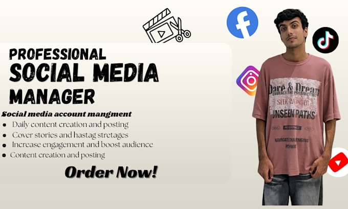be your socia media manager and content creator