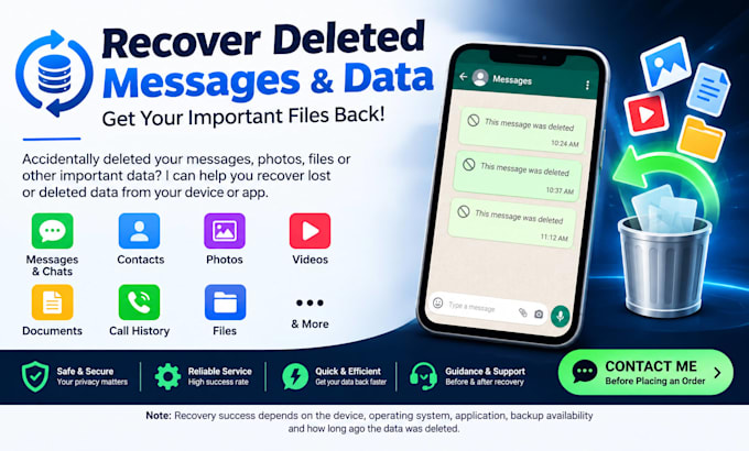 extract deleted chat backups, whatsapp log analysis, and messaging recovery