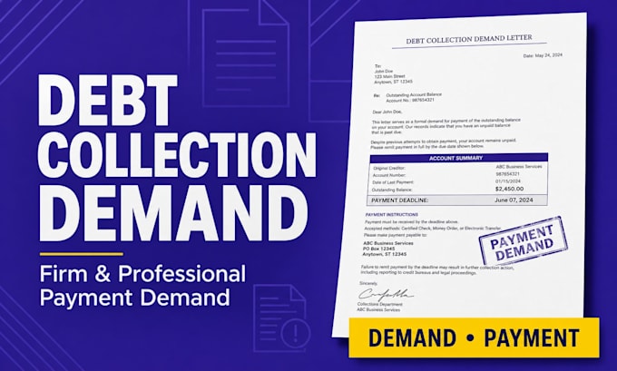 draft a firm debt collection and payment demand letter