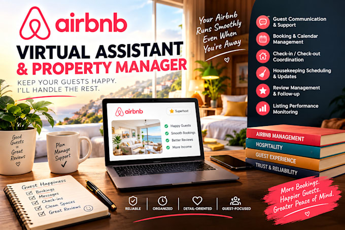 be your airbnb virtual assistant and property manager