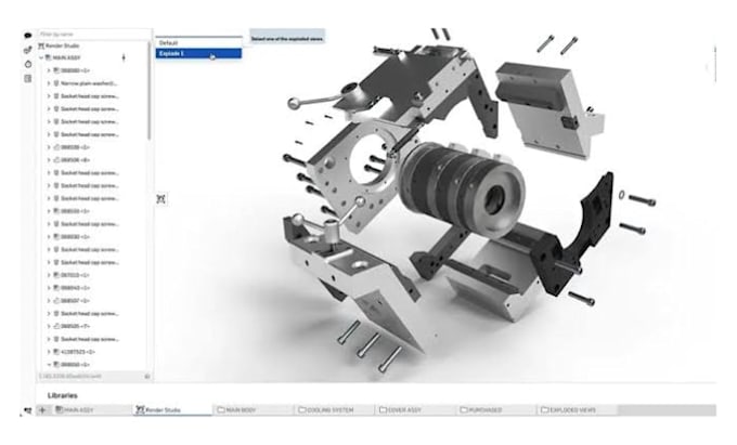 do 3d cad models, parametric cad and photorealistic product rendering