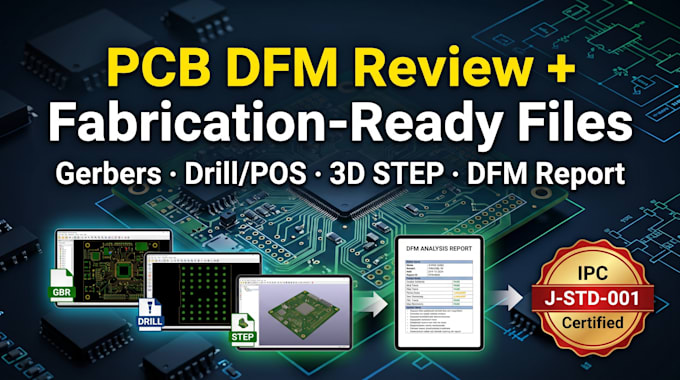 pcb dfm review and prepare fabrication ready files
