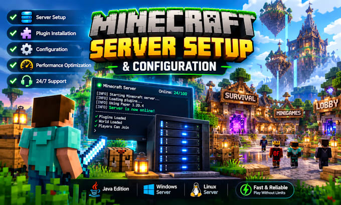 setup and configure your minecraft java server