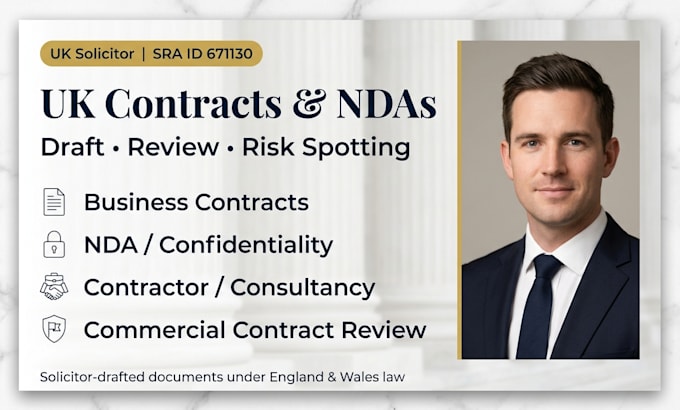 draft a UK consultancy or independent contractor agreement