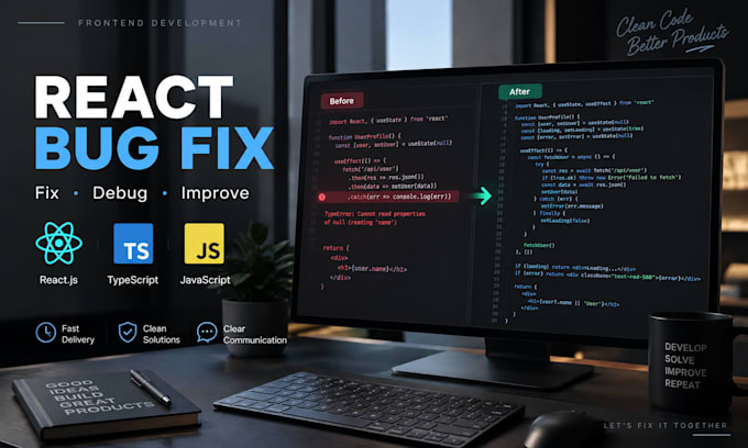 fix bugs in your react application