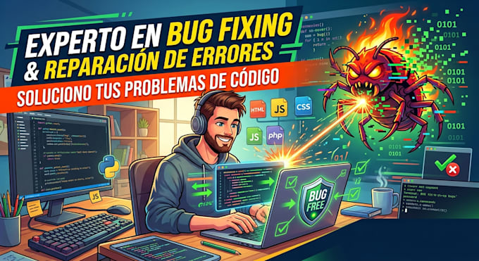 corregiré bugs y errores en tu aplicación web