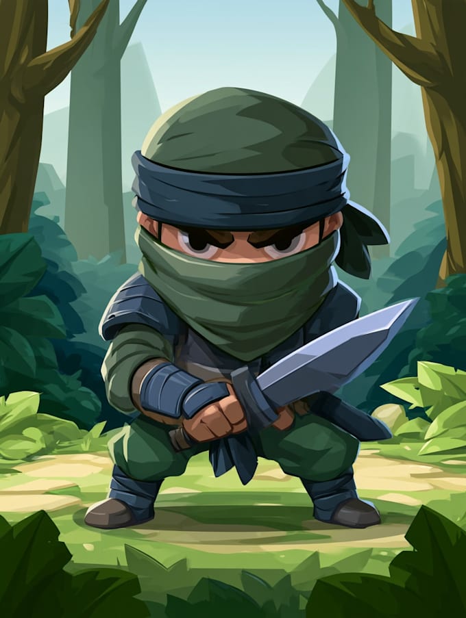 draw 2d game character or 2d game character