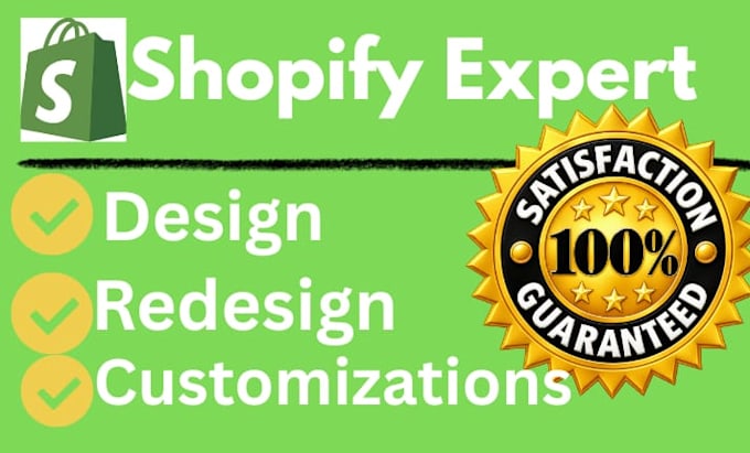 design, redesign and customize a professional shopify store