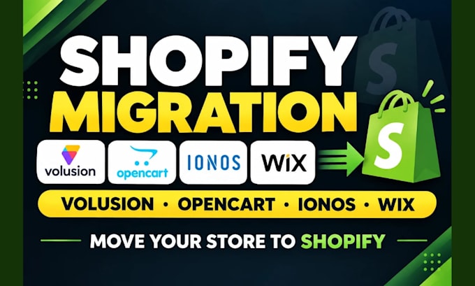 migrate volusion opencart ionos store to shopify website wix shopify migration