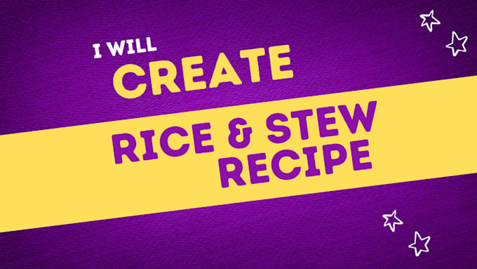 write rice and stew recipe