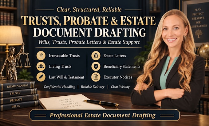 draft a professional irrevocable trust estate planning documents