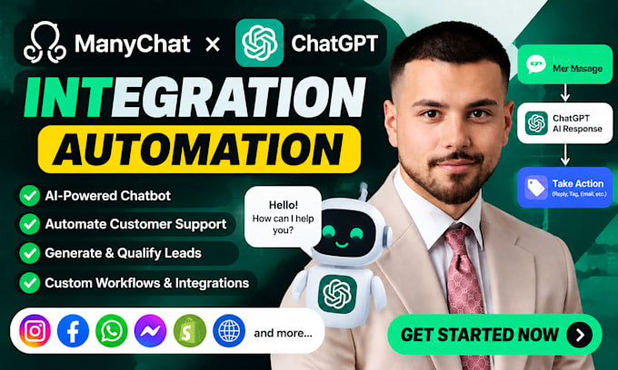 integrate chatgpt with manychat for ai chatbot automation