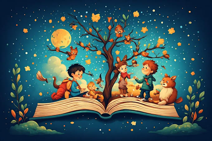 draw illustrations for children book