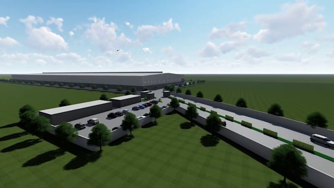 do 3d automated warehouse animation, robotics, logistics walkthroughs animation