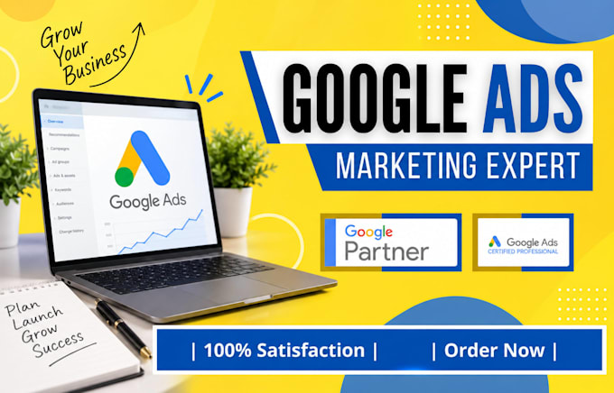 setup and manage google ads, adwords campaign as your ads manager