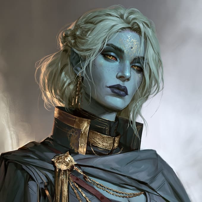 make a dnd character art and dnd art, oc art
