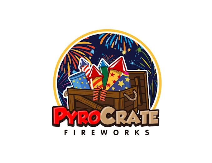 create fantastic and gorgeous firework logo design