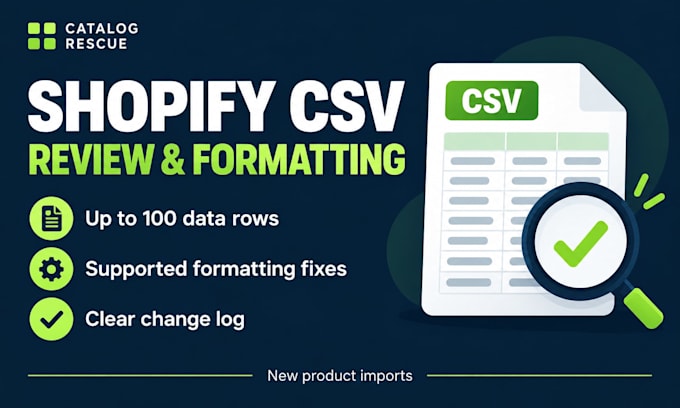 review your shopify CSV