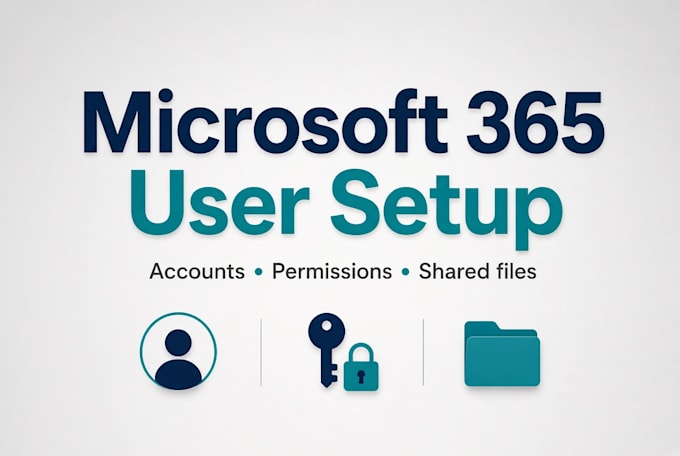 set up microsoft 365 users, permissions, and shared files