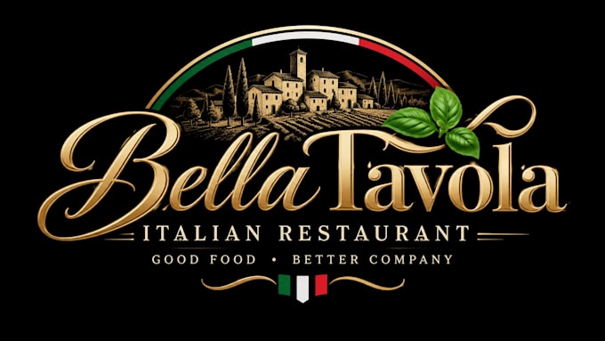 design a professional , pizza, pasta, or food  italian restaurant logo