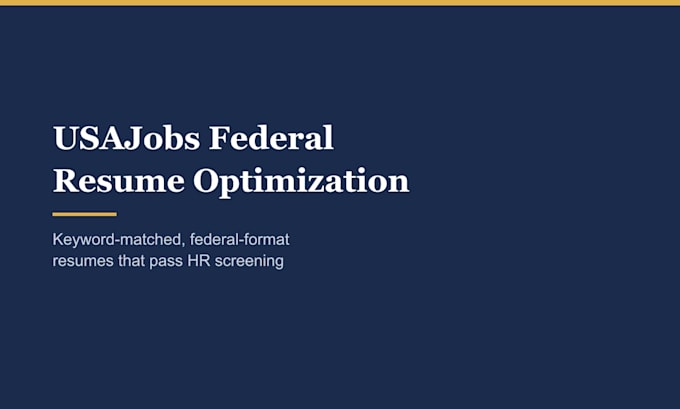 optimize your resume for usajobs federal applications