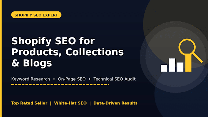 do shopify product and blog SEO and on page optimization