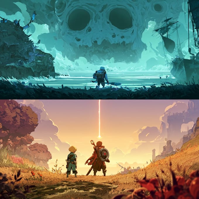 create concept art and steam capsule art