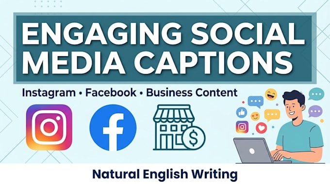 write engaging english social media caption