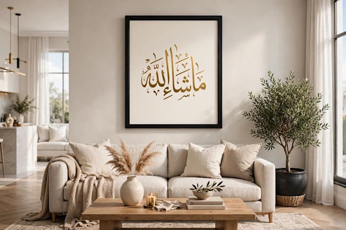 design luxury quran verse islamic calligraphy wall art
