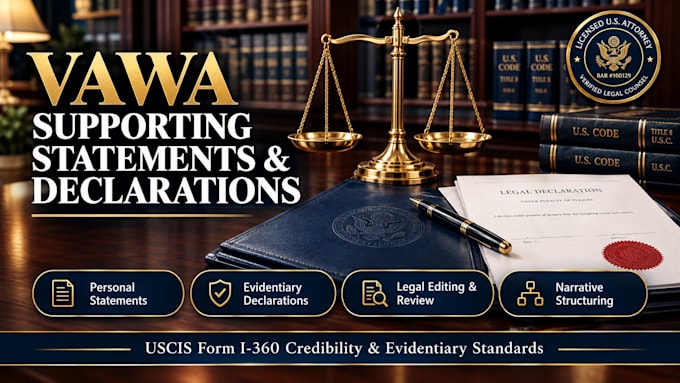 draft a vawa supporting personal statement