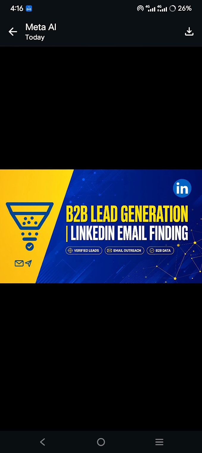provide b2b lead generation and linkedin email finding