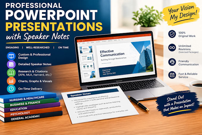 create professional powerpoint presentations with speaker notes