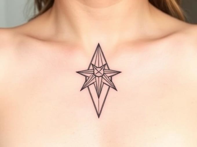 create custom minimalist fine line or geometric tattoo art
