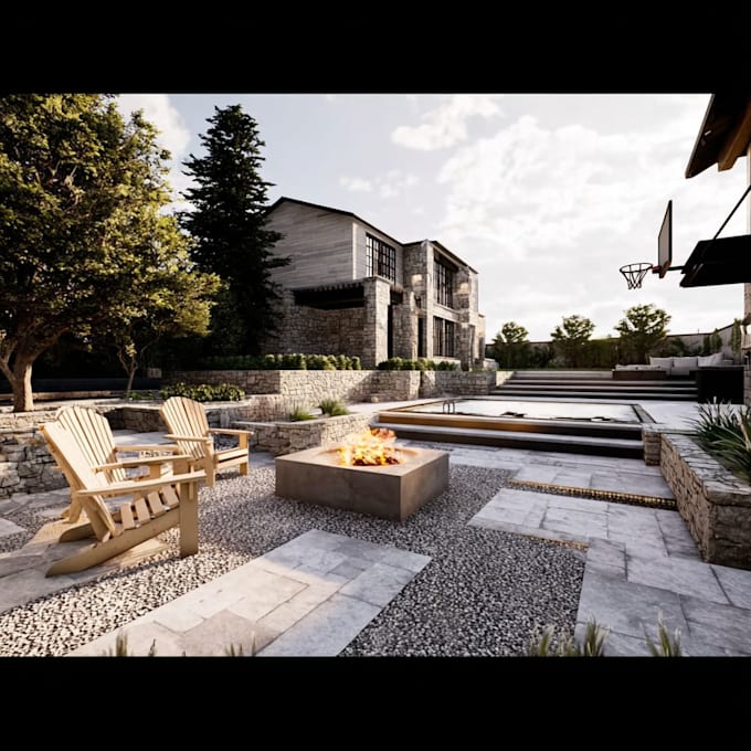 design landscape, backyard, frontyard, garden, patio