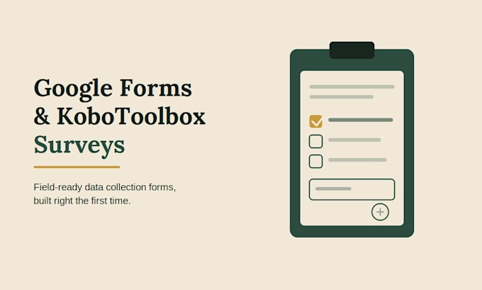 design online surveys in google forms or kobo