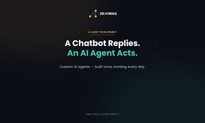 build a custom ai agent for customer support, sales, or bookings