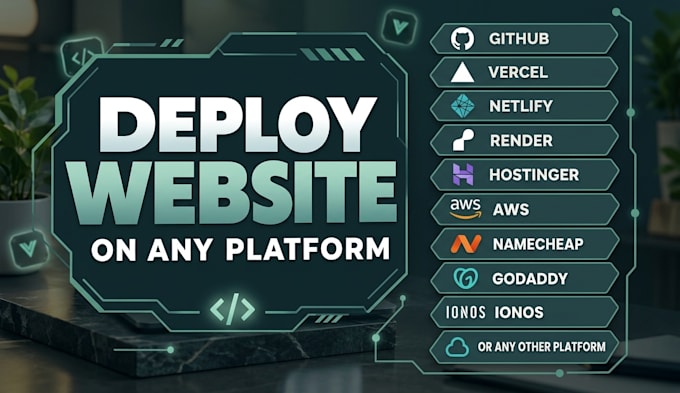 deploy website, host website on any platform