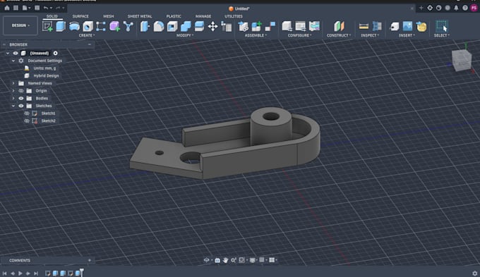create 3d mechanical part assembly designs in fusion 360